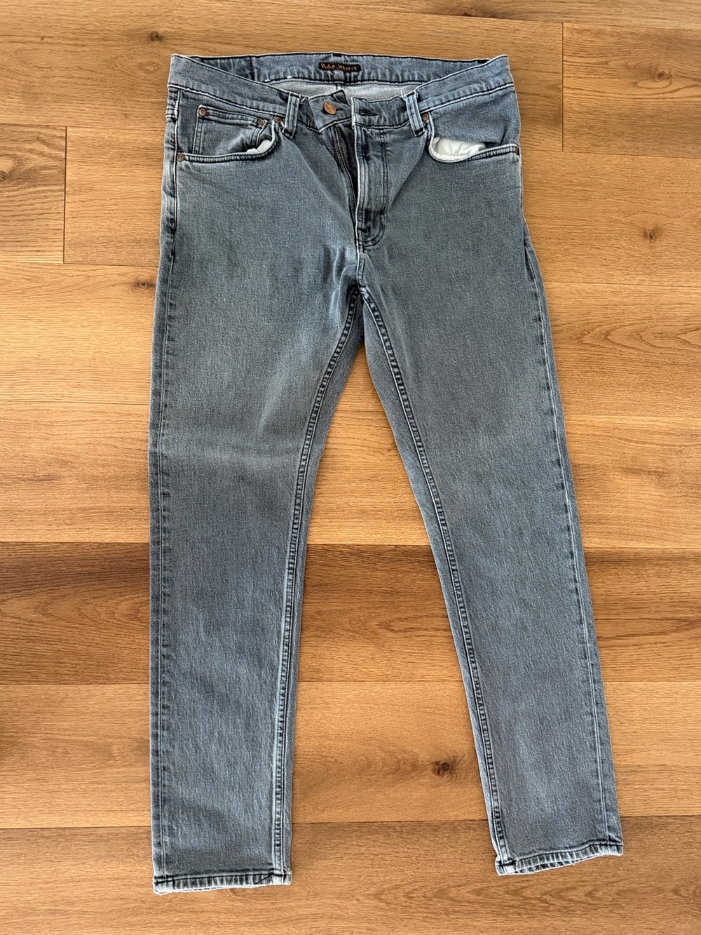 Nudie Jeans Co. Gray Slim Jeans Men’s 32x34 Washed Denim